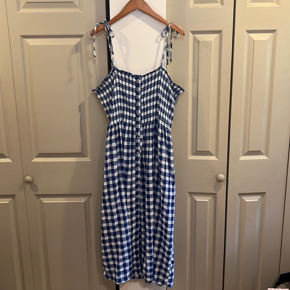 Aerie Smocked Midi Dress